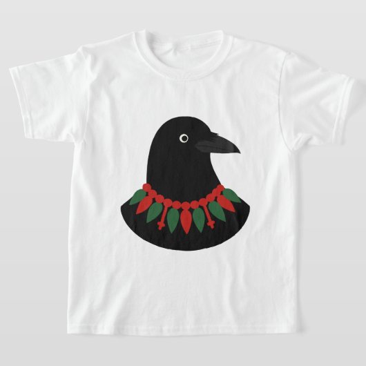 黒いカラス Tシャツ (レイダウン)