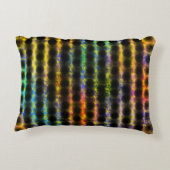 黒いカラフル水玉模様で黄色がかった。 アクセントクッション (裏面)