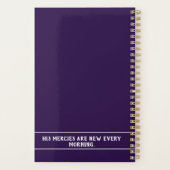 黒いカラフル白鳥キリスト教聖書聖句プランナー プランナー手帳 (裏面)