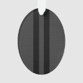 黒いカーボン繊維のスタイルで航海のなボート競争 オーナメント (裏面)