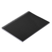 黒いカーボン繊維 ノートブック (左側)