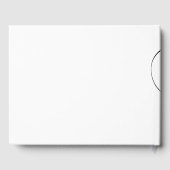 黒いカーリー結婚スクリプト ゲストブック (裏面)