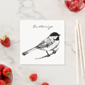 黒いキャップの《鳥》アメリカゴガラサンダー_コーブ スタンダードカクテルナプキン (インサイチュ)