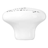 黒いキャップの《鳥》アメリカゴガラサンダー_コーブ セラミックノブ (側面)