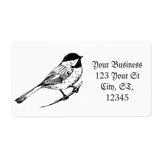 黒いキャップの《鳥》アメリカゴガラサンダー_コーブ ラベル (正面)