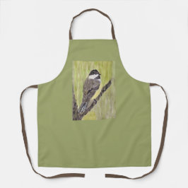 黒いキャップの《鳥》アメリカゴガラバード – ア絵画クリル製。 エプロン