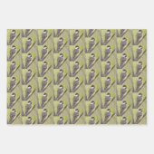 黒いキャップの《鳥》アメリカゴガラバード – ア絵画クリル製。 ラッピングペーパーシート (正面2)