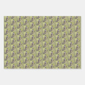 黒いキャップの《鳥》アメリカゴガラバード – ア絵画クリル製。 ラッピングペーパーシート (正面3)