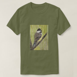 黒いキャップの《鳥》アメリカゴガラバード – ア絵画クリル製。 Tシャツ