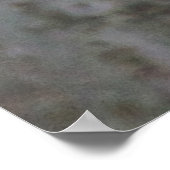 黒いキャップ《鳥》アメリカゴガラで雪 – 取り外し可能文字 ポスター (角)