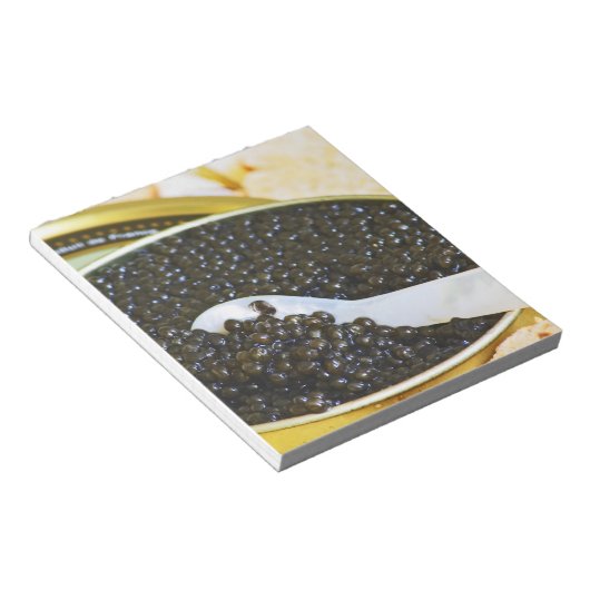 黒いキャビアと小さじ1杯の真珠 ノートパッド (アングル)