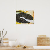 黒いキャビアと小さじ1杯の真珠 ポスター (キッチン)