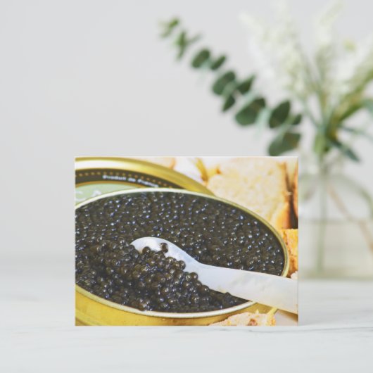 黒いキャビアと小さじ1杯の真珠 ポストカード (スタンド正面)