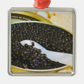 黒いキャビアと小さじ1杯の真珠 メタルオーナメント (正面)