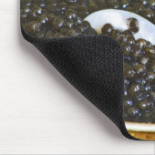 黒いキャビアと真珠の母親のスプーン マウスパッド (コーナー)