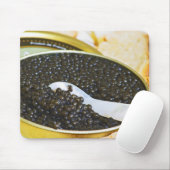黒いキャビアと真珠の母親のスプーン マウスパッド (マウス)
