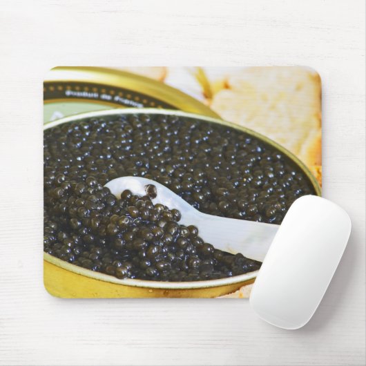 黒いキャビアと真珠の母親のスプーン マウスパッド (マウス)