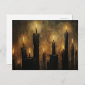 黒いキャンドルゴシック ポストカード (正面/裏面)
