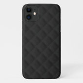 黒いキルト革 Case-Mate iPhoneケース (裏面)