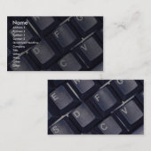 黒いキーボードの質 名刺 (正面/裏面)
