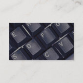 黒いキーボードの質 名刺 (裏面)