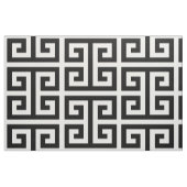黒いギリシャ語の鍵パターン ファブリック (ファットクウォーター)