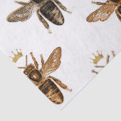 黒いクイーンビーズオンホワイトデコパージュ 薄葉紙 (詳細)