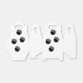 黒いクマの手のプリント フェイバーボックス (折り畳みなし)