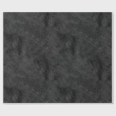 黒いクマの毛皮のテフェイククスチャ ラッピングペーパー (フラット)