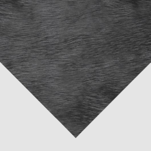 黒いクマの毛皮のテフェイククスチャ 薄葉紙 (詳細)