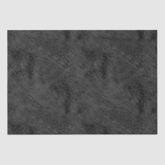 黒いクマの毛皮のテフェイククスチャ 薄葉紙 (正面)