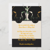 黒いクマの飼い猫結婚愛 招待状 (裏面)