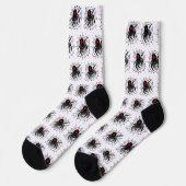 黒いクモの巣 ソックス (左)