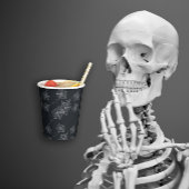 黒いクモの巣 紙コップ