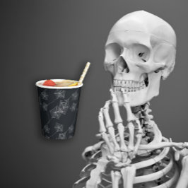 黒いクモの巣 紙コップ