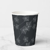 黒いクモの巣 紙コップ (裏面)