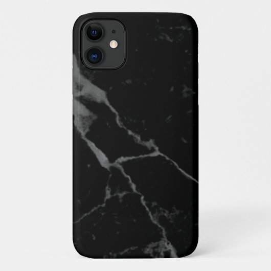 黒いクラック大理石のケースメイトがほとんど存在しない Case-Mate iPhoneケース (裏面)