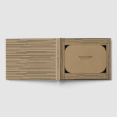 黒いクラフトミニマルラモダンイン結婚ズ ゲストブック (全面)