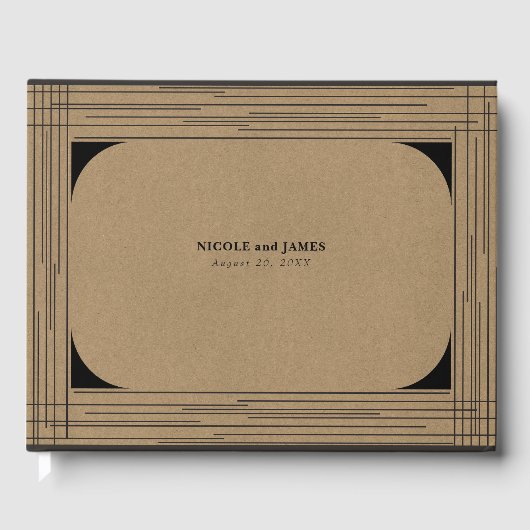 黒いクラフトミニマルラモダンイン結婚ズ ゲストブック (正面)