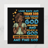 黒いクリスチャンの女性メラニンsista友人の愛 シーズンカード (正面/裏面)