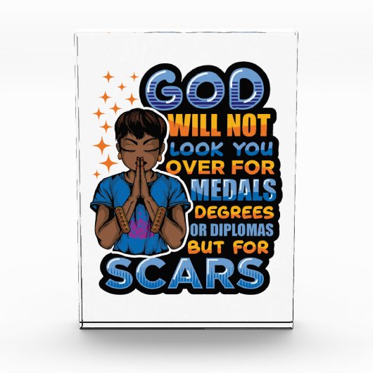 黒いクリスチャン女性メラニン祈クイーンへ フォトブロック (正面)