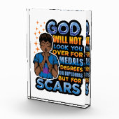 黒いクリスチャン女性メラニン祈クイーンへ フォトブロック (右)