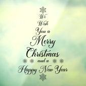 黒いクリスマスの窓のカチカチ ウィンドウサイン (シート3)