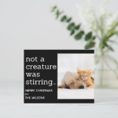 黒いクリスマスをかき混ぜている生き物はいなかった ポストカード (スタンド正面)