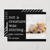 黒いクリスマスをかき混ぜている生き物はいなかった ポストカード (正面/裏面)