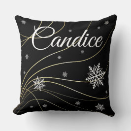 黒いクリスマス枕スタイル。 クッション