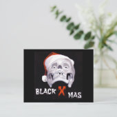 黒いクリスマス シーズンポストカード (スタンド正面)