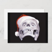 黒いクリスマス シーズンポストカード (正面/裏面)