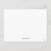 黒いクリスマス シーズンポストカード (裏面)