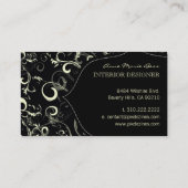 黒いクリームが渦を巻く名刺 名刺 (裏面)